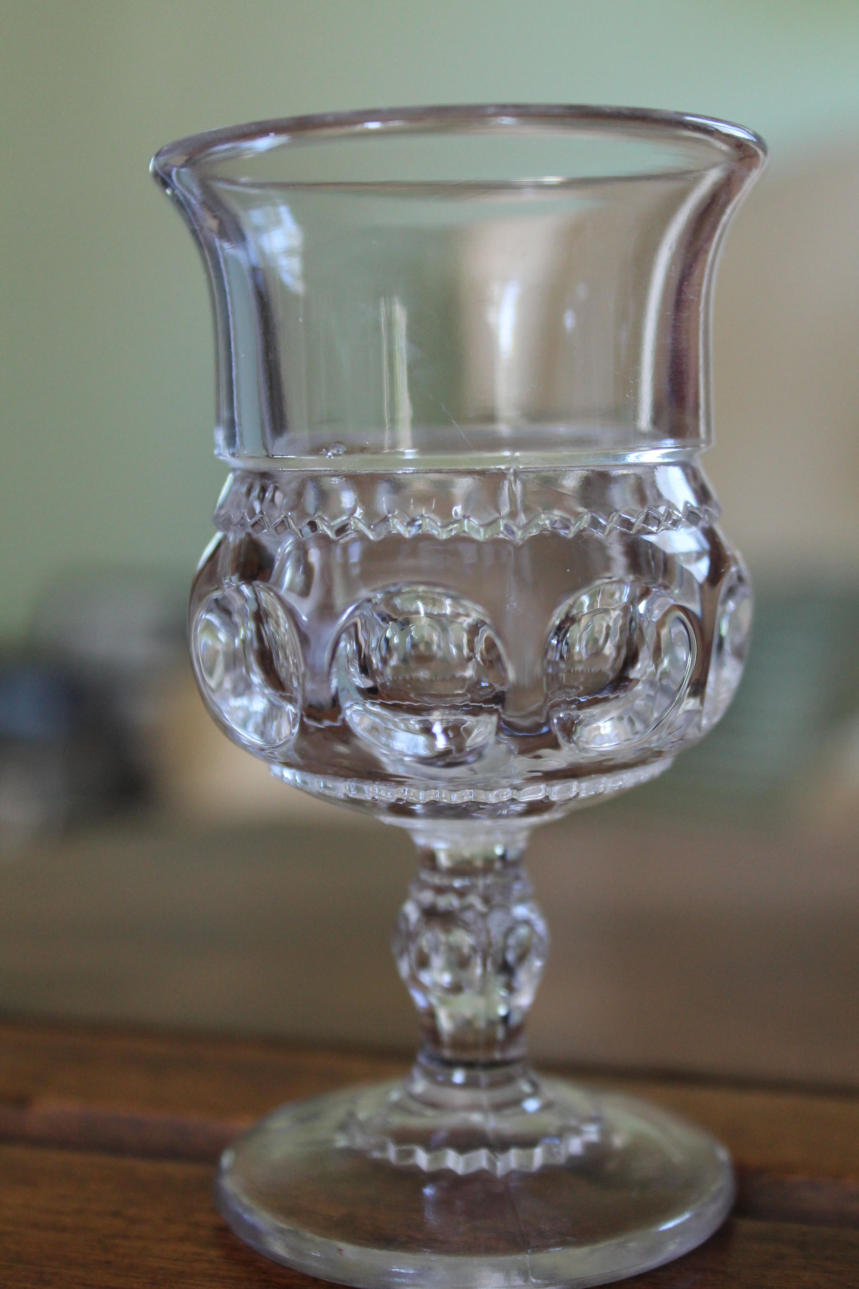 » Two Different King’s Crown Stems Granny's Glasses