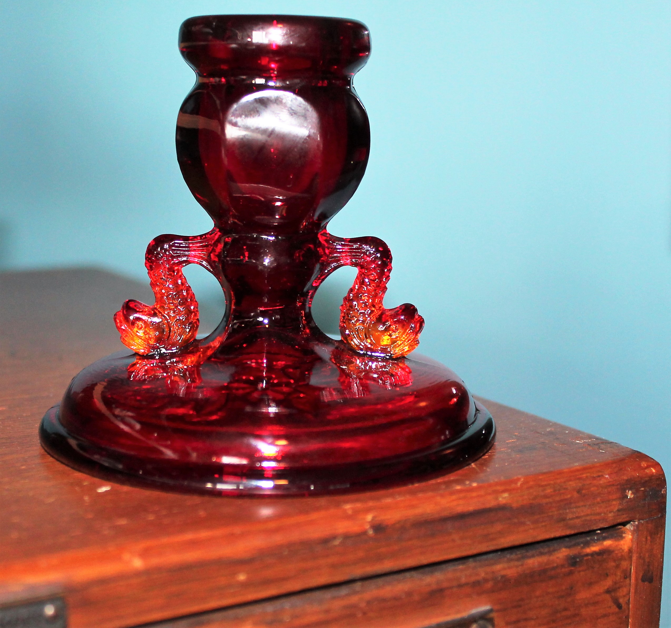 » Fenton Candle Holder (2) Granny's Glasses